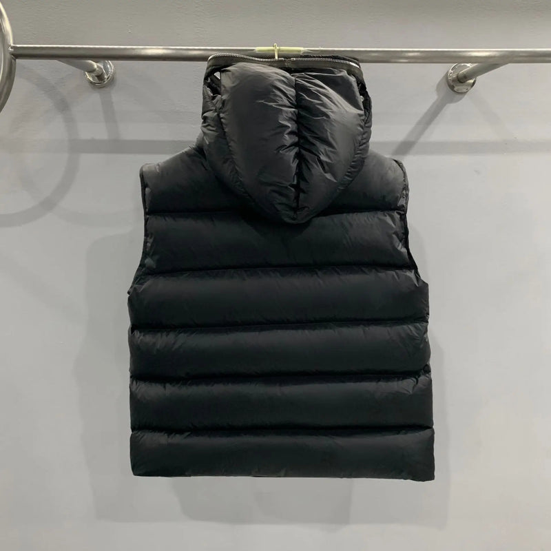 New 2023 Luxury Men Classic Kanye West Rick 4 Holes Hood Coats & Jackets / Down Coats Vest Cotton Thicken Warm Winter #672