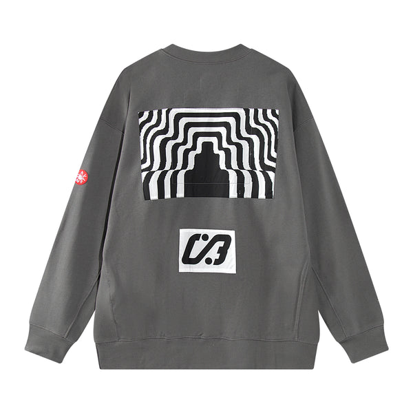 bold flame design top, high-street layer, cozy fashion fit, stylish street outfit, modern aesthetic appeal