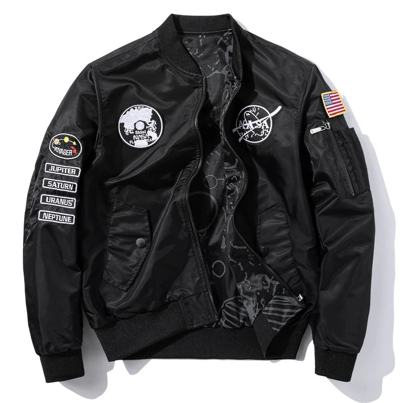 graphic outerwear featuring rainbowtouches mens jacket fashion street wear flying jacket mens sports jacket coat autumn and winter loose printing jacket design – premium quality jacket for men