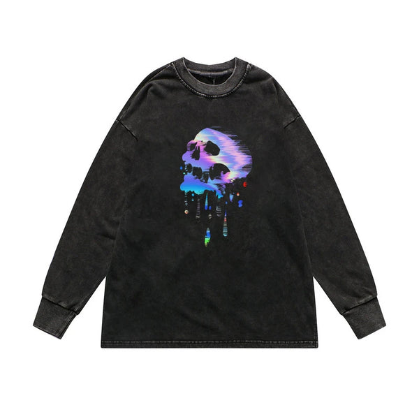 Trapwear Shirt – Rainbowtouches Washed Mens Casual Oversized T Shirt – Modern Streetwear for Everyone