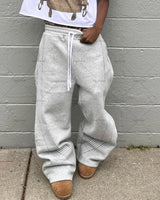 american retro classic striped sweatpants hip hop high street oversized wide leg pants men fashion trend versatile streetwear unique joggers style 2661
