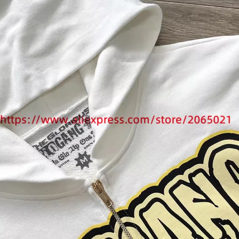 Towel Embroidered Cartoon Camouflage Glo Gang The Glory Full Zip Hoodi