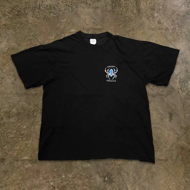 Skatercore Oversized shirt – 2023 American Streetwear Goth Punk Letter Print Oversized T