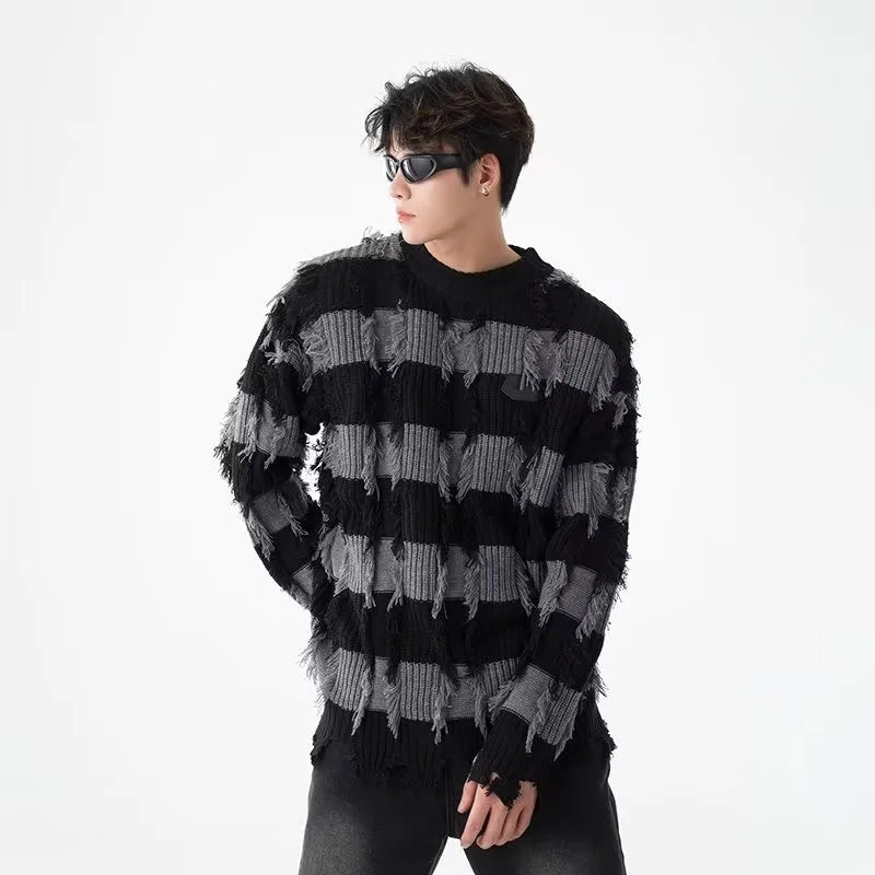 retro flame hoodie, high-street style, oversized streetwear hoodie for men, urban techwear fashion