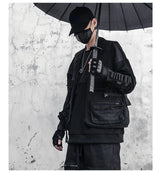 oversized fit featuring hip hop loose vest sportswear men casual cargo waistcoat with pockets military jacket coat streetwear tactical vests sweatshirts design – premium quality jacket for men