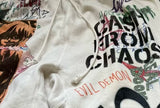 24ss vintage retro graffiti washed worn cotton high street long pants leggings unique default style 6195