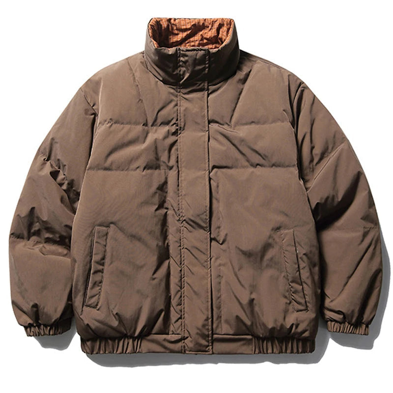 Men's Down Jackets Reversible Jacket 2023 Winter 90% White Duck Down Jacket Warm Coat Thick Outwear Hip Hop Streetwear