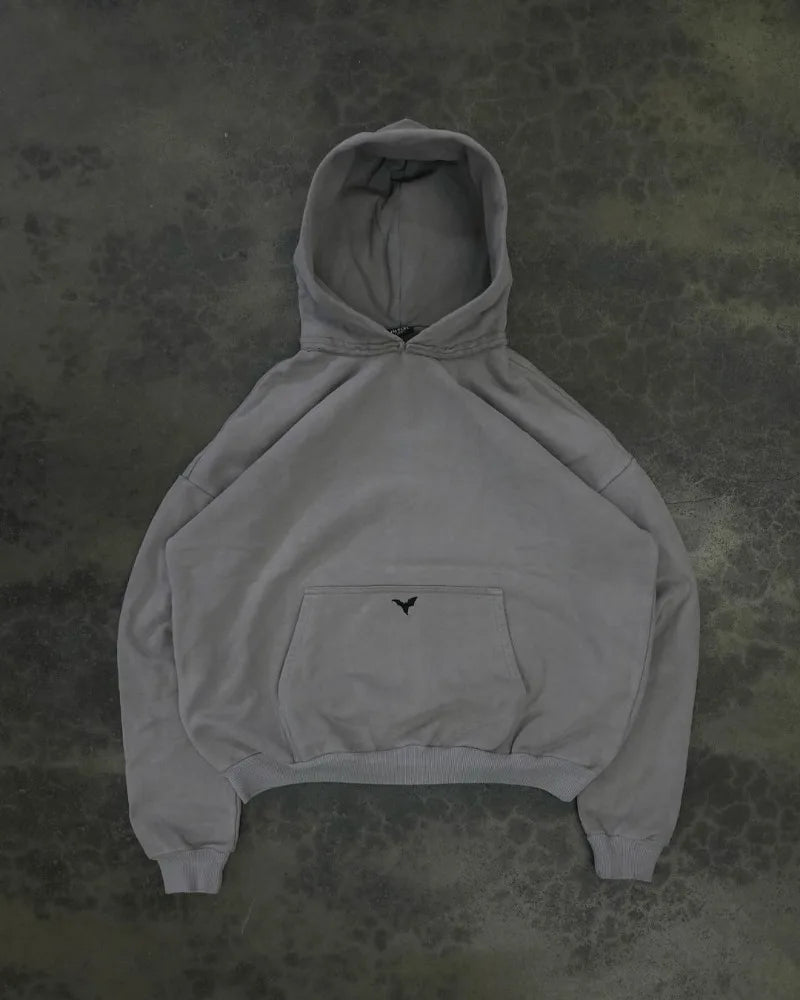 European And American New Dark Style Printed Oversized Hoodie Men Y2K