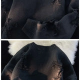 y2k flame knit sweater in soft cotton blend for fashion-forward fall wardrobes, ideal for men’s fashion and seasonal streetwe