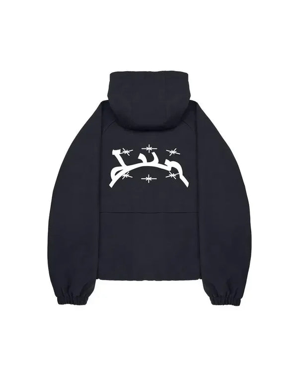Harajuku Vintage Washed Divin Zip Up Hoodie Y2K Streetwear Goth Hip Ho