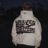 Y2k Winter Long Sleeved Hoodie Sweatshirt Oversized Winter Clothes Streetwear Y2k Vintage Punk Graffiti Print Top School Ootd
