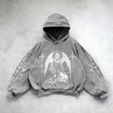 Gothic Oversized Tee – Harajuku Hoodie Y2K Tops Oversized Sweatshirt Shining Angel