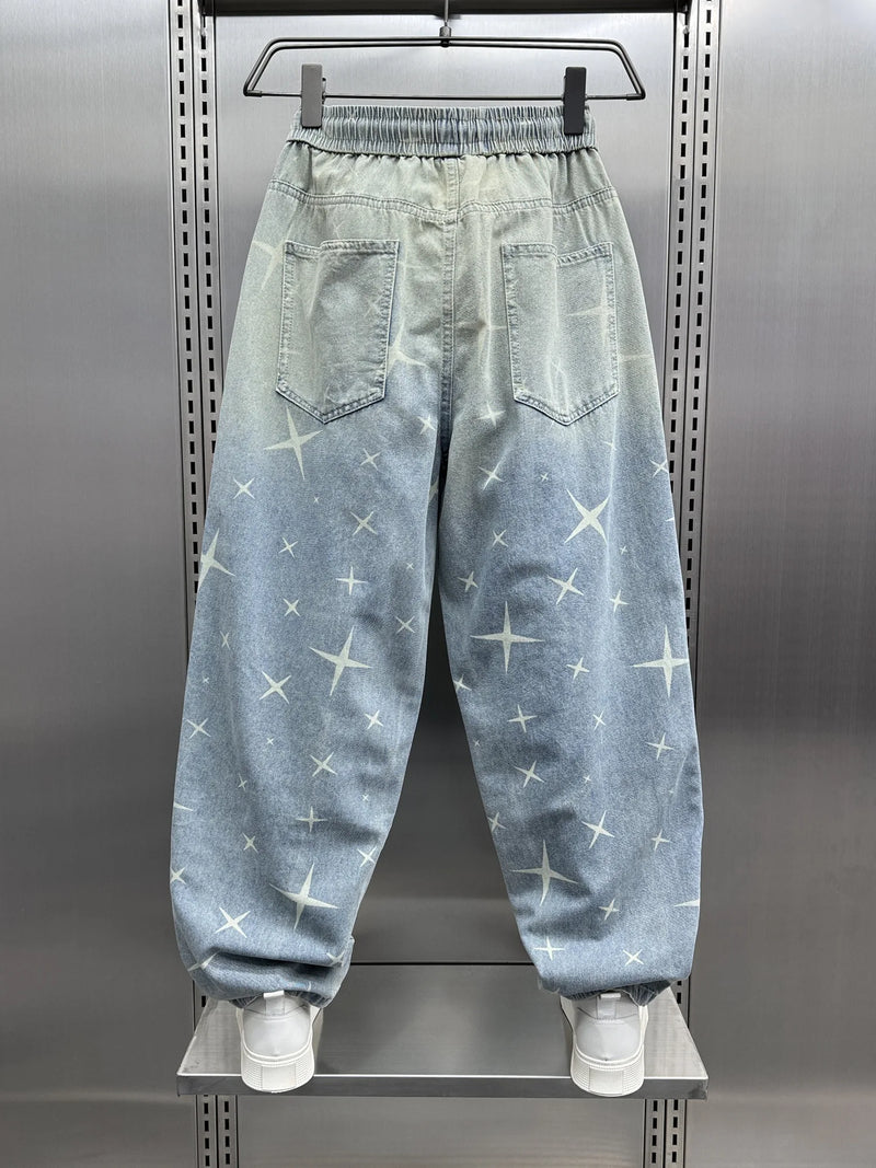 y2k men baggy pants drawstring hip hop baggy harem japanese korean streetwear harajuku casual hip hop jeans men trousers urban skinny jeans