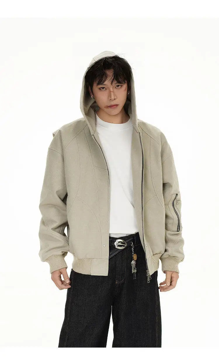 double-layer hoodie, modern streetwear, men's streetwear fashion, trendy oversized fit, urban techwear design, modern hip hop