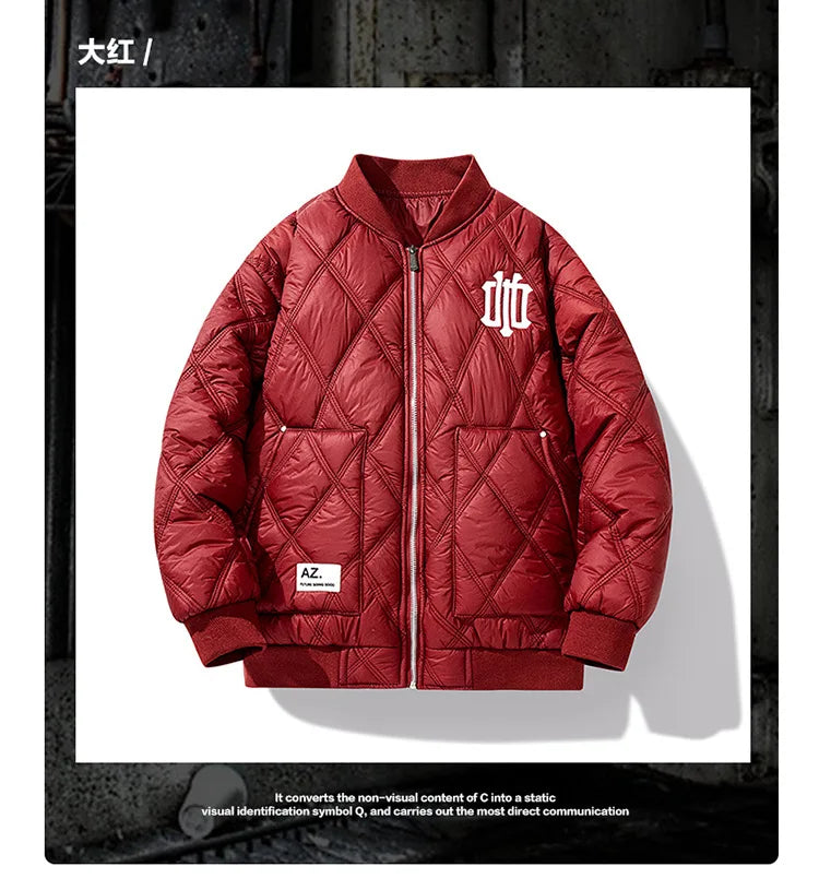 Winter men's cotton jacket stand-up collar baseball jacket men's cotton jacket