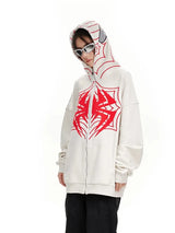 Y2K Retro Spider Print Sportswear Loose Casual Top For Men And Women I