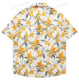 Men's Shirts Casual Fashion Hawaiian Shirts Sclassic Flower Pattern Half Sleeve Shirt Beach Fashion Versatile Tops Unisex