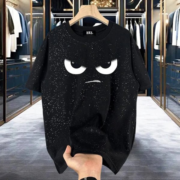 Trapwear Aesthetic piece – Mens T Shirt Shining Starry Sky Casual Interesting Printed T