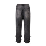 frayed hole washed pantalones hombre baggy jeans mens straight hip hop casual ropa y2k denim pants oversized cargo trousers baggy cargo bottoms