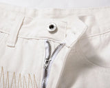 irregular sewing scratched patchwork denim jeans men casual straight biker zipper trousers streetwear hip hop jean pants joggers unique joggers style 3584