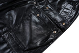 ro style glossy black pu leather pants for men high street y2k pantalones hombre baggy overall wide leg drawstring cargos unique cargo style 5652
