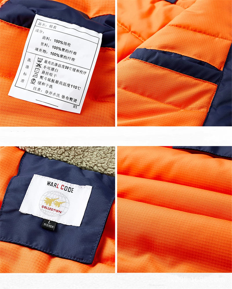 Fleece parka urban windbreaker bomber zip-up