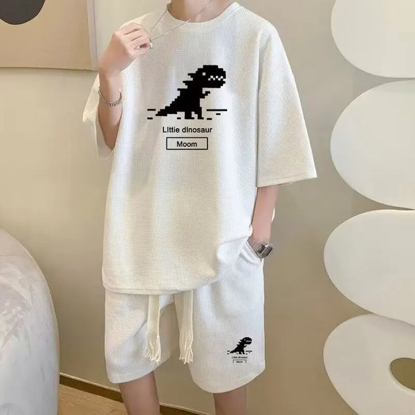 Cyberpunk Aesthetic piece – Summer Man Tracksuit Cartoon Streetwear Hip Hop Rock Casual