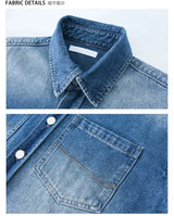 fashion high street mens set 2024 multi pocket short sleeved denim shirt casual straight leg pants 2 pcs set summer suit unisex unique jeans style 4500