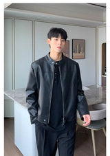 techwear zip bomber, urban street style, mens fashion