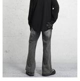 2023 dark streetwear totem embroidery vintage baggy men jeans pants feet zipper straight hip hop punk denim trousers ropa hombre unique jeans style 1771