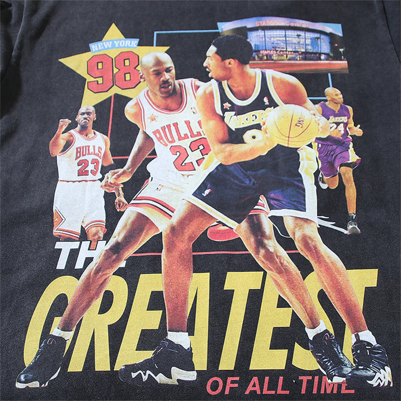 gothic oversized shirt featuring vintage retro mj kb print basketball high street cotton oversized xxxl quality tops t shirt