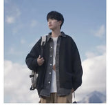 techwear zip bomber, urban street style, mens fashion