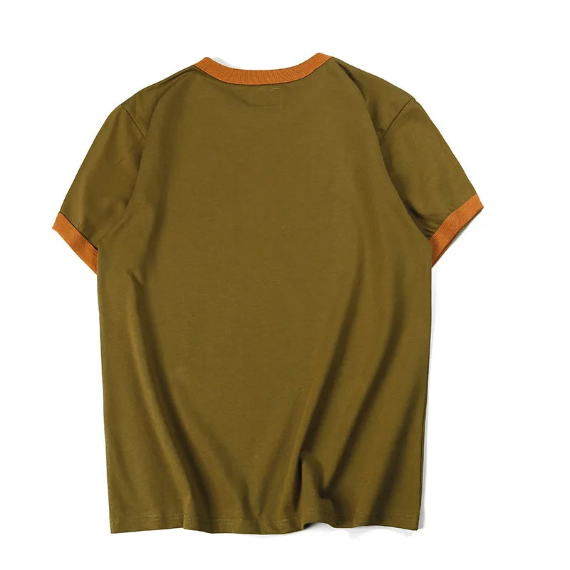 Skatercore Graphic tee – Summer Mens Short Sleeved New Cotton Letter Printing Locomot