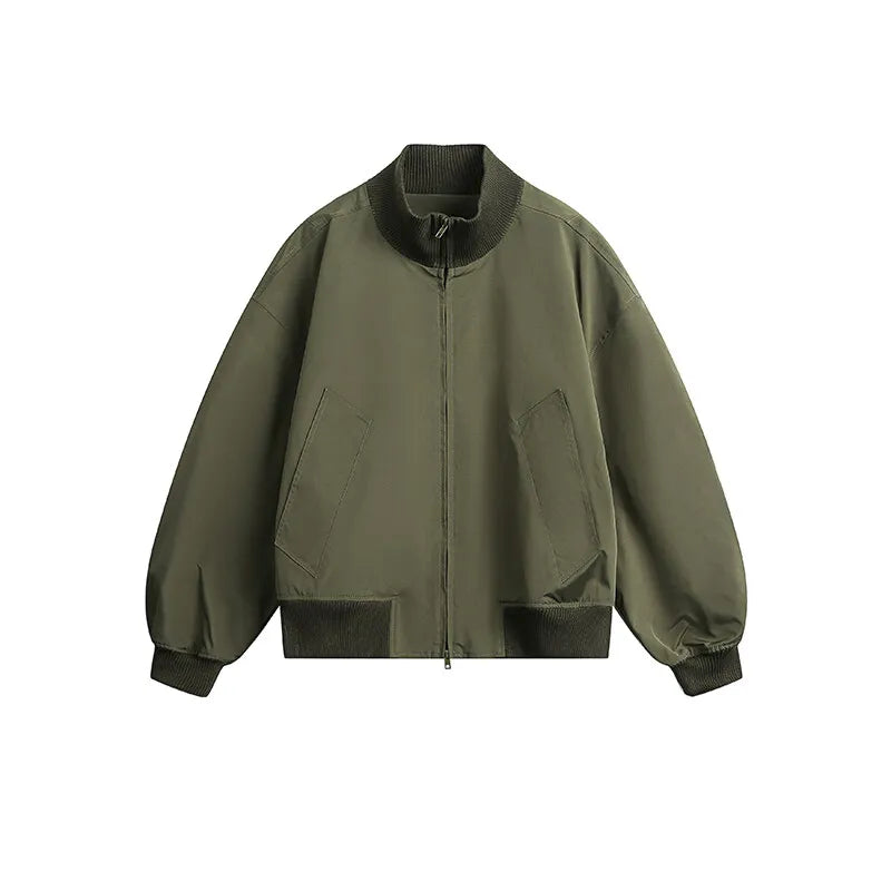 retro baseball outerwear, daily essential, men's streetwear fashion, trendy oversized fit, urban techwear design, modern hip 