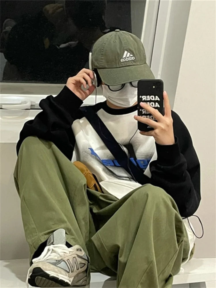 90s Vintage Hoodie Women Hip Hop Streetwear Oversized Sweatshirts Boyfriend Style Harajuku Retro Long Sleeve Pullover