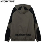 spider embroidery hooded jacket and coat men fashion hip hop full zipper hoodies loose outerwear casual streetwear baggy jack - variant style dcf061 for streetwear fashion