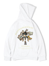 Autumn Men Funny Wisdom Monkey Graphic Print Hooded