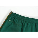 blackish green pants men woman 1 1 best quality side edge weaving embroidery logo drawstring loose casual new trousers urban fashion pants