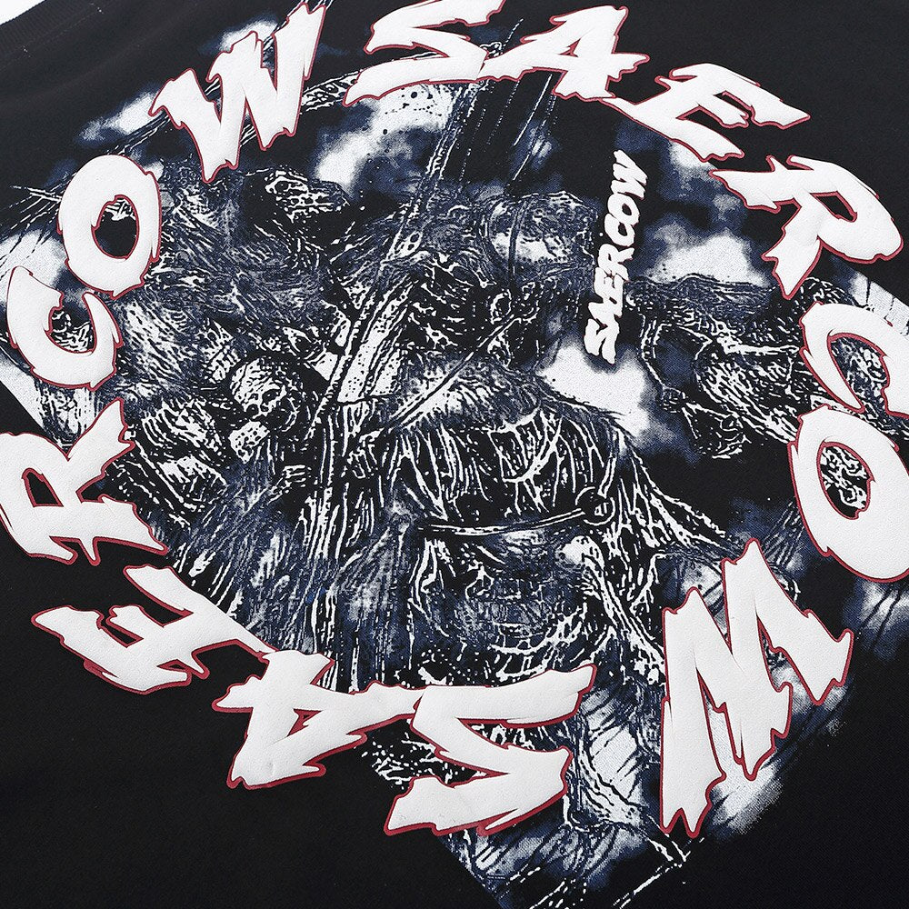 "Hidden Blade" Unisex Men Women Streetwear Graphic Sweatshirt Daulet Apparel