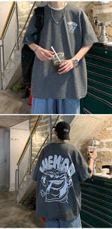 Cyberpunk Graphic tee – Harajuku Oversized High Street T Shirt Short Sleeve Man T Sh