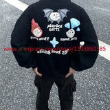 2024 New Autumn Winter Vintage Velvet Hoodie Long Sleeve American Heav