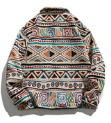 Quilted oversized graffiti high fashion urban fleece
