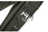 mens cargo pants elastic waist trousers with pockets streetwear hip hop loose fit ankle drawstring military sweatpants joggers unique joggers style 2513