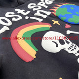 Autumn Winter New American Heavy Duty Vintage Hoodie Long Sleeve High