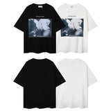 Glitchcore Fashion – High Quality Ih Nom Uh Nit T Shirt Masked Men Letter Printin – Urban Streetwear for Men & Women