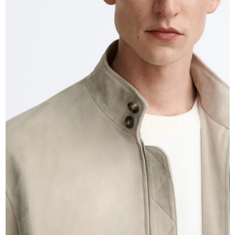 leather varsity coat, fall winter style, men's streetwear fashion, oversized urban jacket, high quality cold-weather coat