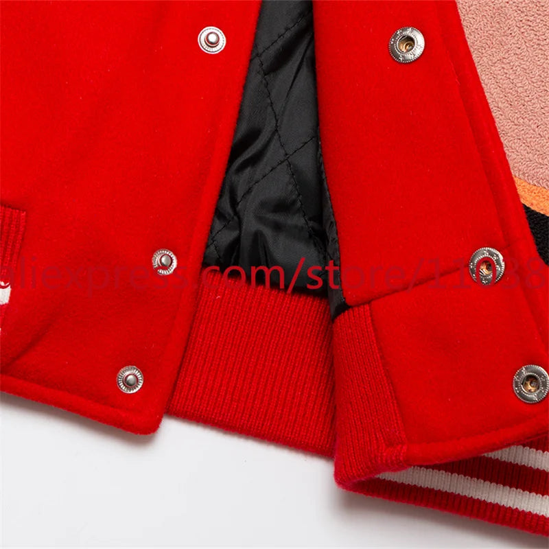 menswear fashion piece featuring 2024 autumn winter vintage high street vibe style american heavy duty embroidered baseball jacket coat men top oversize hip hop design – premium quality jacket for men