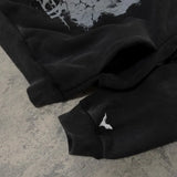 European And American New Dark Style Printed Oversized Hoodie Men Y2K