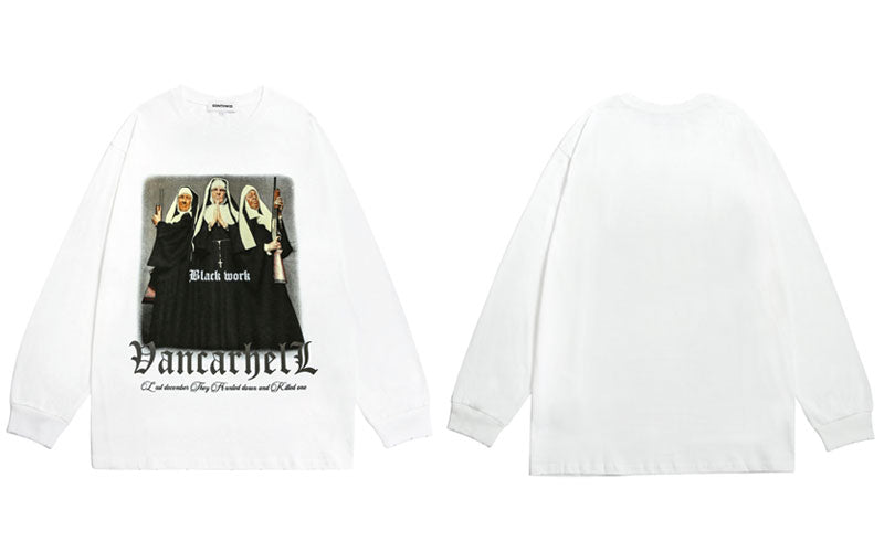 "Back 2 Back" Unisex Men Women Streetwear Graphic Sweater Daulet Apparel