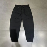 cargo casual pants for men new simple solid color loose fitting leg binding handsome pants autumn fashion outdoor functional pan utility cargo pants